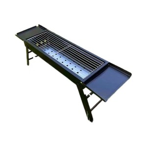 Grille de barbecue pliable portable pour l'extérieur, petit four à rôtir la viande, outil de cuisson au charbon de bois en métal, brochettes multifonctionnelles - Product Image 5
