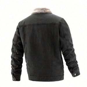 Chaqueta de Mezclilla Negra Personalizada de Moda al por Mayor 2021, Ropa de Calle de Invierno para Hombre - Product Image 2