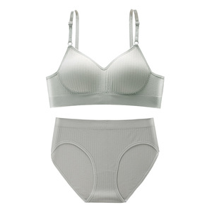 Ensemble soutien-gorge push-up et culotte sans couture pour <span class=keywords><strong>femme</strong></span>, sans armatures, prix abordable - Product Image 4