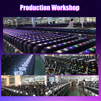 Projecteur LED mobile 120W à 3 têtes, RGBW 4-en-1, faisceau laser, stroboscope rotatif DMX512 IP20 540° Pan/Tilt 3200-7800K pour scène, direct usine