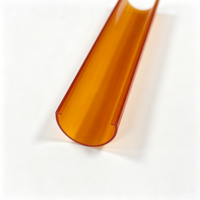 Abat-jour en PC givré ambré, résistant aux UV, pour tube LED T5, style chinois moderne, écologique, pour éclairage spécial