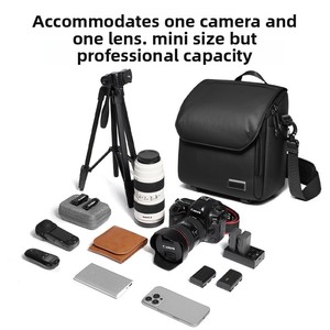 <span class=keywords><strong>Borsa</strong></span> a <span class=keywords><strong>Tracolla</strong></span> per Fotocamera DSLR e Mirrorless - <span class=keywords><strong>Borsa</strong></span> <span class=keywords><strong>Fotografica</strong></span> Leggera e Portatile con Scomparto Interno per Viaggi - Product Image 2