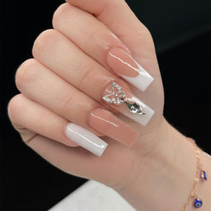 Nuevas <span class=keywords><strong>Uñas</strong></span> Postizas de Belleza al por Mayor, <span class=keywords><strong>Uñas</strong></span> Naturales a Presión, <span class=keywords><strong>Hermosas</strong></span> <span class=keywords><strong>Uñas</strong></span> Artificiales con Kit - Product Image 2