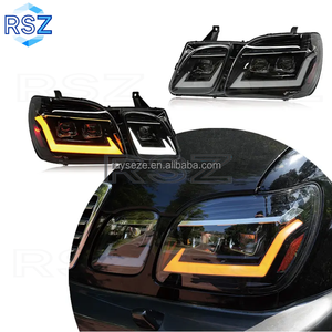 RAYSEZE <span class=keywords><strong>LX</strong></span> para Lexus 1998 2006 LX470, 3 lentes modificados, faro delantero alto bajo de haz, actualización de Faro, lámpara trasera, luz de freno roja - Product Image 5