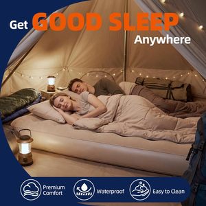 Matelas Gonflable Rapide et Confortable, Lit d'Appoint Surélevé Pliable et Portable avec Pompe Intégrée et Oreiller - Product Image 5