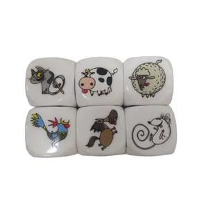 Dice Manufacturers YEXIN Factory Custom Colorful Animal 20mm Dice