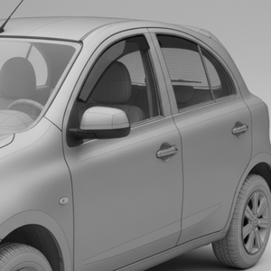 Déflecteurs de fenêtre fumés autocollants pour Nissan March K13 K14 2010-2021, déflecteurs de vent, pare-pluie, 4 pièces - Product Image 2