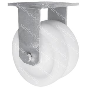 SS 150 160 200 MM Extra schwere Doppel räder im europäischen Stil <span class=keywords><strong>Nylon</strong></span>-Lenkrad - Product Image 6