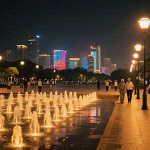 <span class=keywords><strong>Fontana</strong></span> Moderna da Esterno Fenlin con Luci LED per Stazioni Pubbliche, Giardini, Parchi e Laghi - Product Image 5