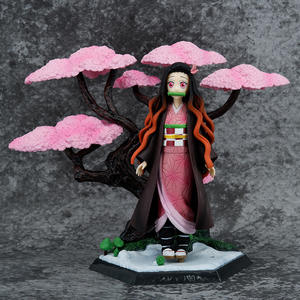 Fábrica Anime demonio capa personajes de dibujos animados adornos artesanales lindo Nezuko Tanjirou Kochou <span class=keywords><strong>Shinobu</strong></span> figura de Anime - Product Image 2