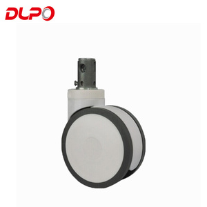 DLPO-ruedas de transporte removibles, cerradura central empotrada, para cama de hospital, <span class=keywords><strong>roda</strong></span> - Product Image 4