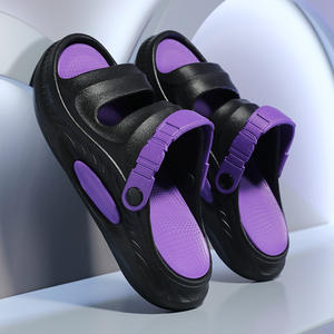 Chaussons d'intérieur pour hommes, antidérapants, à semelles épaisses, avec rembourrage insonorisant, chaussons à semelle souple pour hommes - Product Image 4