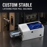 Solenoid bistable à poussée-tirage OEM personnalisé DC 6V 12V 24V Mini 500gf pour serrure électronique intelligente