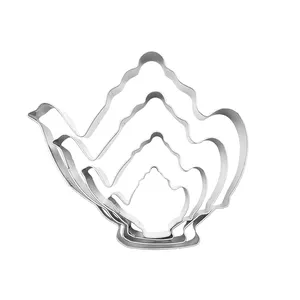 Customize different size DIY cookie mould Teapot Bread Biscuit molds Stainless steel Cookie Cutters for Baking