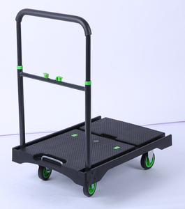 120 kg Foldable <b>Platform</b> <b>Trolley</b> Cart Heavy Duty Steel Hand Cart Four Wheel Material Handling for Tools - Product Image 2