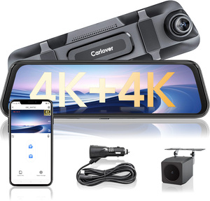 Car Dvr 4k + 4k DashCam Wifi Dash Cam 4k Avant et 4k Caméra arrière Dash Camera 4K Mirror Dash Cam Rétroviseur Dashcam pour voiture - Product Image 1