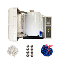 Machine de placage sous vide pour jouets en plastique, capuchons cosmétiques, articles cadeaux, aluminium, argent, or, métallisation décorative, protection contre la corrosion