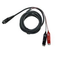 Câble d'alimentation séparateur pour moulinets de pêche électrique, prise aviation femelle 2 broches vers câble d'alimentation pour moulinets de pêche, âme en cuivre