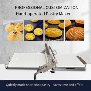 Efficiente Sfogliatrice Manuale Pieghevole per Pizza, Macchina Portatile Mini per Sfogliare Croissant per Panetterie - Product Image 1