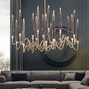 <span class=keywords><strong>Lampadario</strong></span> <span class=keywords><strong>Led</strong></span> K9 lampada pendente di cristallo oro illuminazione di lusso per sala da pranzo <span class=keywords><strong>soggiorno</strong></span> - Product Image 4