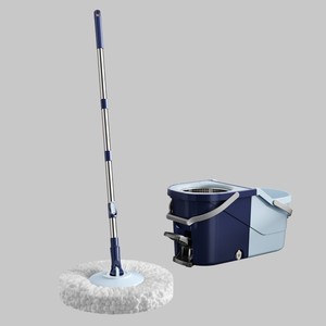 Rotary <b>Mop</b> Spin <b>Mop</b> Microfiber Round Head Detachable Bucket Folding Bucket Dirt Separation Bucket - Product Image 1