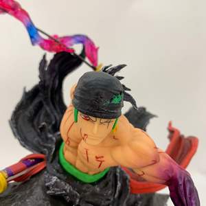 Juguete de dibujos animados de Anime y regalo de decoración Roronoa Zoro figura de acción-modelo Bloody Drift Zoro con estatua coleccionable de estilo de una espada - Product Image 5