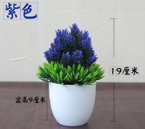 Mini maceta de lavanda de imitación para plantas, maceta de lavanda Artificial para decoración del hogar, fiesta, boda, jardín, oficina, decoración de Patio - Product Image 4