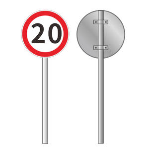 لوح عاكس من الألومنيوم بتصميم مخصص ومقاوم للتآكل معدني لسلامة حركة المرور - Product Image 2