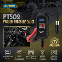 AUTOOL PT502 -101kpa ~ 0kpa Mesure de précision de l'air numérique négatif Manomètre bas Testeur de vide et de pression