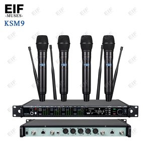 ระบบไมโครโฟนไร้สายแบบมือถือ 4 ช่อง AD4Q BETA87A KSM8/9/11 พร้อมตัวรับสัญญาณสำหรับร้องเพลง - Product Image 5