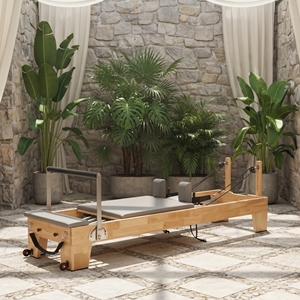 GRASSFIT Cadillac en bois <span class=keywords><strong>de</strong></span> caoutchouc personnalisé pour Pilates, équipement <span class=keywords><strong>de</strong></span> musculation, machine <span class=keywords><strong>de</strong></span> yoga, <span class=keywords><strong>lit</strong></span> d'entraînement commercial avec boîte - Product Image 3