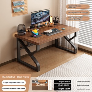 Rắn gỗ có thể điều chỉnh chiều cao máy tính bàn-phòng ngủ nhỏ học tập & viết e-thể thao thân thiện dài văn phòng bàn - Product Image 4