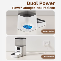 Comedero Automático para Gatos, Dispensador de Agua Inteligente para Mascotas, Comedero Digital de Acero Inoxidable con Sistema Antiobstrucción, Fácil de Limpiar, para Uso Doméstico