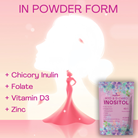Poudre d'inositol de haute qualité Équilibre hormonal et soutien ovarien sain Ratio 40:1 Mélange de myo-inositol et de D-chiro-inositol en poudre