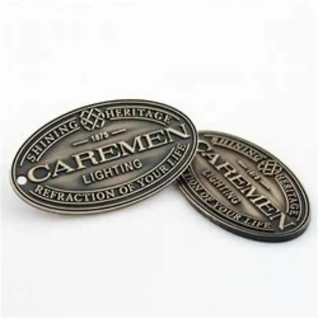 Wholesale 3D Metal Logo Tags Engraved Aluminium Nameplates