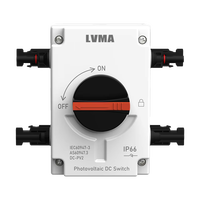 Interrupteurs de déconnexion solaires LVMA 1000V 1500V 32A DC étanches IP66 pour système photovoltaïque, isolateur 4 pôles avec connecteur solaire