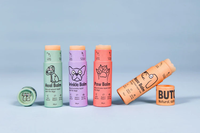 Sucette de patte de chien naturelle personnalisée cosmétique baume cadeau papier Tube crème lotion conteneur emballage Push up Tubes