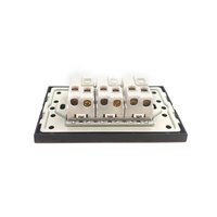 Type de luxe en aluminium brossé grain de bois 3 gangs 2way 1way interrupteur d'éclairage pour hôtel