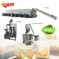 Ligne de production commerciale de farine de plantain vert banane à petite échelle machine de séchage de poudre de banane