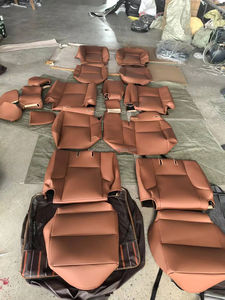 Accessoires de voiture, housses de siège en cuir sur mesure pour Hyundai Santa Fe Tucson Elantra Kona Sonata <span class=keywords><strong>Genesis</strong></span> 4/5 places - Product Image 3