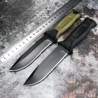 Couteau à lame fixe multifonctionnel de haute qualité PN-6040 en acier 3Cr13, couteau tactique de chasse pour la survie, le camping et l'autodéfense