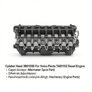 Culasse 3801595 pour moteur diesel Volvo Penta TAD1152, pièce de rechange aftermarket - Product Image 1