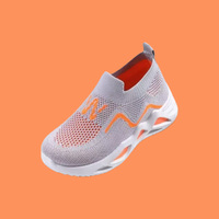 Chaussures de sport souples en maille respirante à rayures pour enfants, idéales pour la marche et la course au printemps et en automne (garçons et filles)