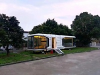 Maison moderne préfabriquée Emballage capsule spatiale Maison mobile intégrée