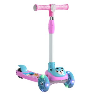 <span class=keywords><strong>Monopattino</strong></span> per Bambini ad Altezza Regolabile con <span class=keywords><strong>3</strong></span> Ruote in PU, Pieghevole in Plastica e Alluminio, Giocattolo con Musica per Neonati e Bambini - Product Image 4