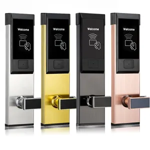 Intelligence Key Card Reader Sicheres System Edelstahl Elektronische Rfid Nfc Keyless Room Sicherheits tür Smart Hotel Locks