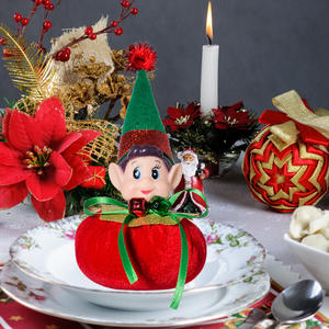 <b>Promotional</b> 100% Polyester Material Custom Fabric Woven Christmas <b>Wristband</b> Made in China - Product Image 2