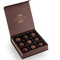 Boîtes rigides magnétiques de luxe, nouveau design, pour bonbons, emballage artisanal, chocolat, logo personnalisé, insert en PVC avec dorure à chaud, dorure à chaud