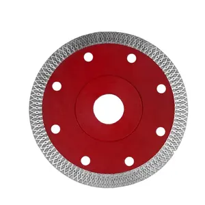 Hot selling 115mm 4.5" Hot pressed sintered Mesh Turbo Diamond Saw blade Dry or Wet Diamond Disc for cutting tiles porcelain