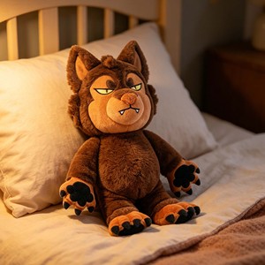 Peluche <span class=keywords><strong>loup</strong></span> personnalisée CE CPC à faible MOQ, super douce, 65 cm, peluche <span class=keywords><strong>loup</strong></span>-<span class=keywords><strong>garou</strong></span> lestée de qualité supérieure pour câliner - Product Image 5